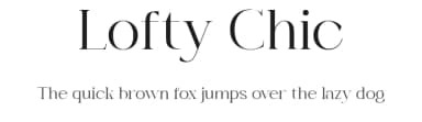 Lofty Chic by TypeClassHeroes — Serif Font — thumbnail 1