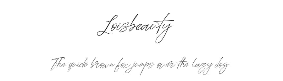 Loisbeauty by Getypes Studio — Script Handwritten Font