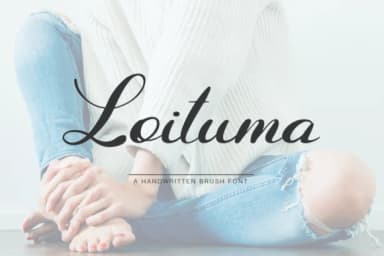 Loituma Font by Pasha Larin — Script Handwritten Font — thumbnail 1