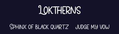 Loktherns by Maulana Creative — Script Handwritten Font — thumbnail 2