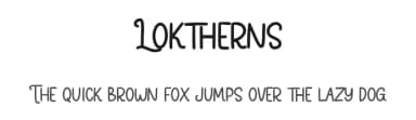 Loktherns by Maulana Creative — Script Handwritten Font — thumbnail 1