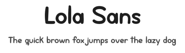 Lola Sans by Don Marciano — Script Handwritten Font