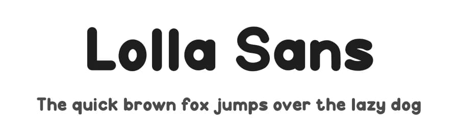 Lolla Sans by Tigadestd — Sans Serif Font
