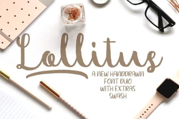 Lollitus Duo Font by indotitas — Script Handwritten Font