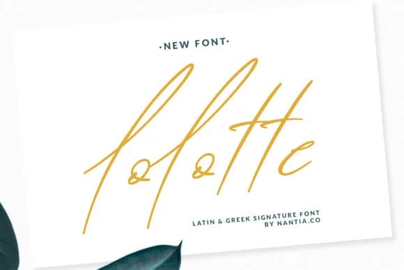 Lolotte Font by nantia — Script Handwritten Font