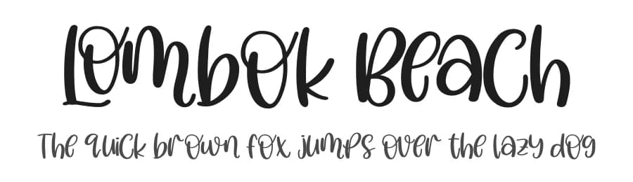 Lombok Beach by Perspectype Studio - Letterena.com — Script Handwritten Font
