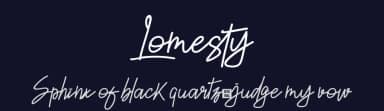 Lomesty by Seeyouletter std — Script Handwritten Font — thumbnail 2