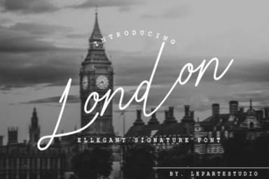 London Font by leparte studio — Script Handwritten Font — thumbnail 1