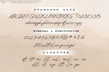 London Font by leparte studio — Script Handwritten Font — thumbnail 2