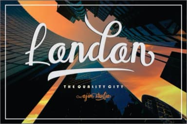 London Script Font by InkwellTypeCo — Script Handwritten Font — thumbnail 1