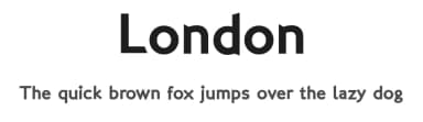London by François Bruel — Sans Serif Font — thumbnail 1
