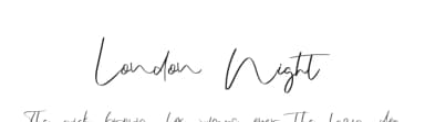 London Night by Andang Prasetyo — Script Handwritten Font — thumbnail 1