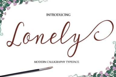 Lonely Font by Polem — Script Handwritten Font — thumbnail 1