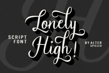 Lonely High Font by Alter Spieler — Script Handwritten Font — thumbnail 1