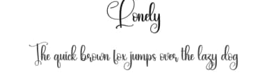 Lonely by Scratchones — Script Handwritten Font — thumbnail 1