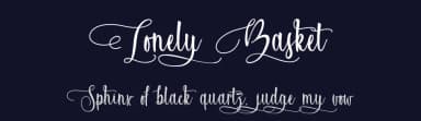Lonely Basket by Typhoon Type - Suthi Srisopha — Script Handwritten Font — thumbnail 2