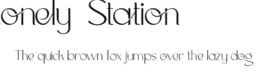 Lonely Station by Noah Type — Sans Serif Font — thumbnail 1