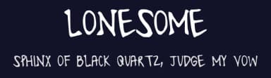 Lonesome by Hannah Evans — Script Handwritten Font — thumbnail 2