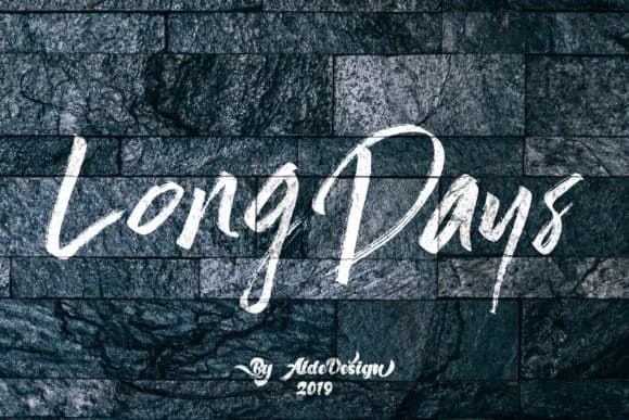 Long Days Font by aldedesign — Script Handwritten Font