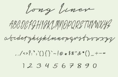 Long Liner Font by aminmario — Script Handwritten Font — thumbnail 6