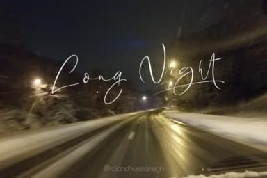 Long Night Font by Roland Hüse Design — Script Handwritten Font — thumbnail 4