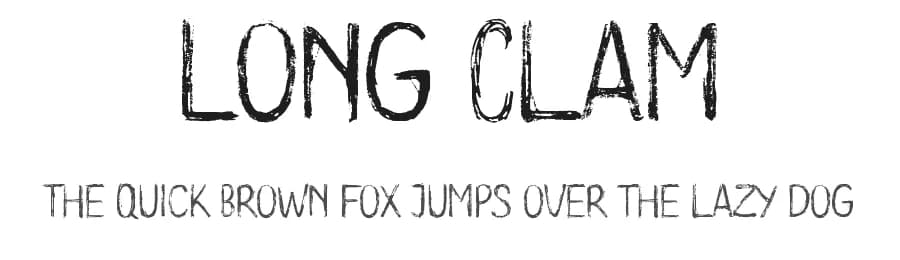 Long Clam by Poemhaiku — Script Handwritten Font