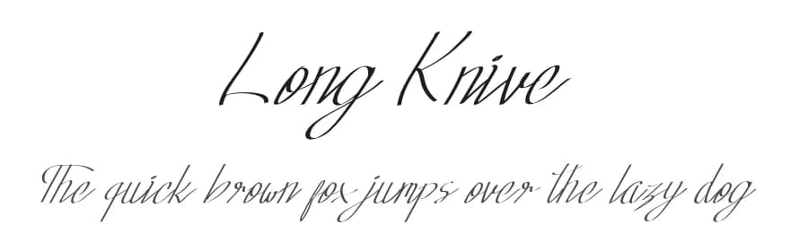 Long Knive by Edric Studio — Script Handwritten Font