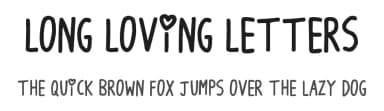 Long Loving Letters by Hawtpixel — Script Handwritten Font — thumbnail 1