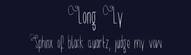 Long Ly by mika — Script Handwritten Font — thumbnail 2