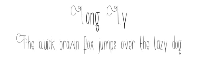 Long Ly by mika — Script Handwritten Font