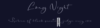 Long Night by Roland Huse Design — Script Handwritten Font — thumbnail 2