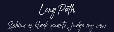 Long Path by Alpaprana Studio — Script Handwritten Font — thumbnail 2