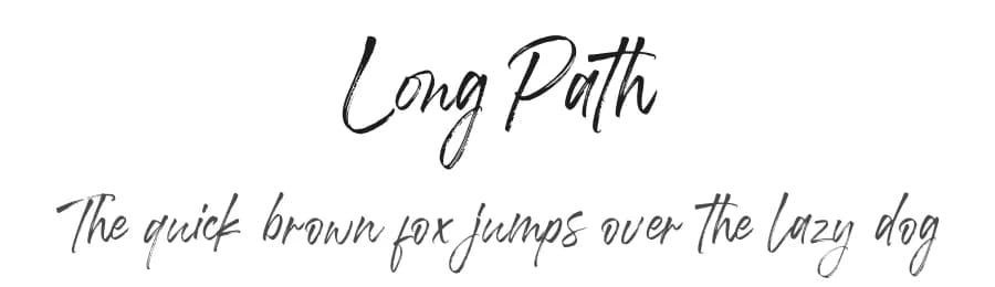 Long Path by Alpaprana Studio — Script Handwritten Font