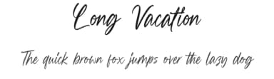 Long Vacation by Din Studio — Script Handwritten Font — thumbnail 1