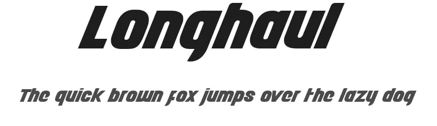 Longhaul by James Barnardo — Sans Serif Font
