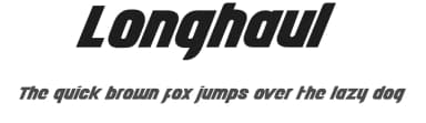Longhaul by James Barnardo — Sans Serif Font — thumbnail 1