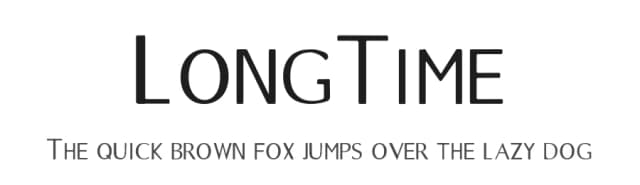 LongTime by Richard — Sans Serif Font