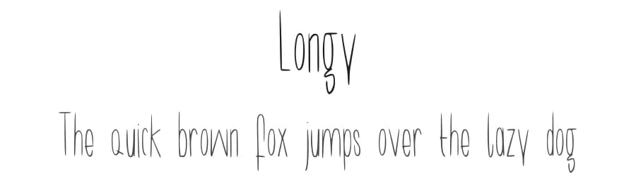 Longy by mika — Script Handwritten Font — preview 1
