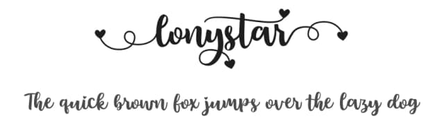 Lonystar by Madatype Studio — Script Handwritten Font