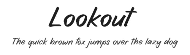 Lookout by Idebareng — Script Handwritten Font