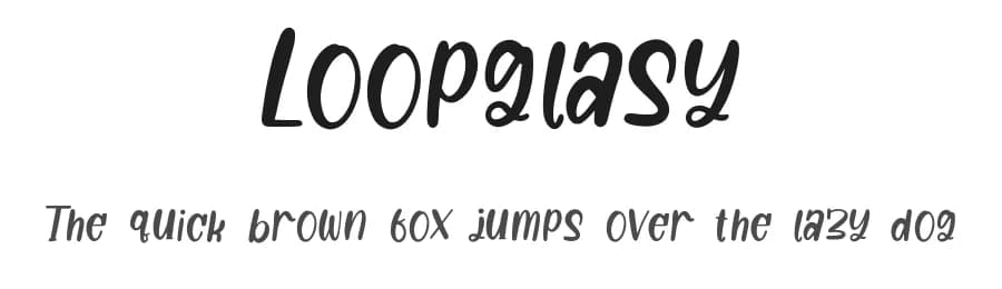 Loopglasy by Qwrtype Foundry — Script Handwritten Font