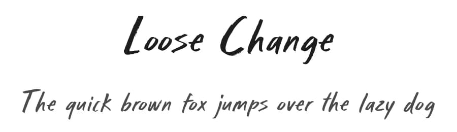 Loose Change by BLKBK Fonts — Script Handwritten Font