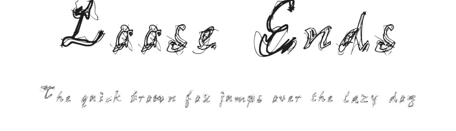 Loose Ends by Bailey GDFonts — Script Handwritten Font