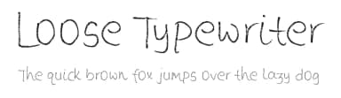 Loose Typewriter by FontPanda — Script Handwritten Font — thumbnail 1