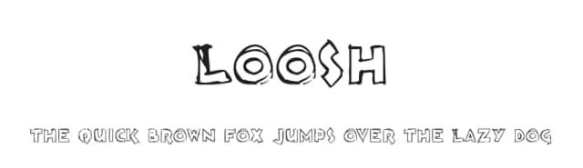 Loosh by Grudnuk — Script Handwritten Font