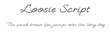 Loosie Script — Script Handwritten Font — thumbnail 1