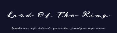 Lord Of The King by Mightyfire — Script Handwritten Font — thumbnail 2