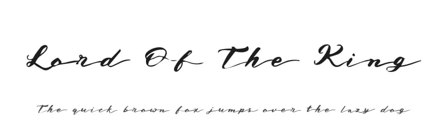 Lord Of The King by Mightyfire — Script Handwritten Font