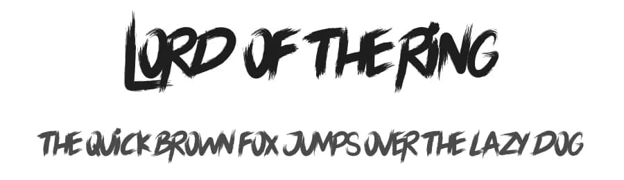 Lord Of The Ring by The Docallisme - Amry Al Mursalaat — Script Handwritten Font