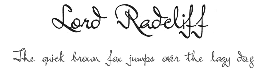 Lord Radcliff by Intellecta Design — Script Handwritten Font